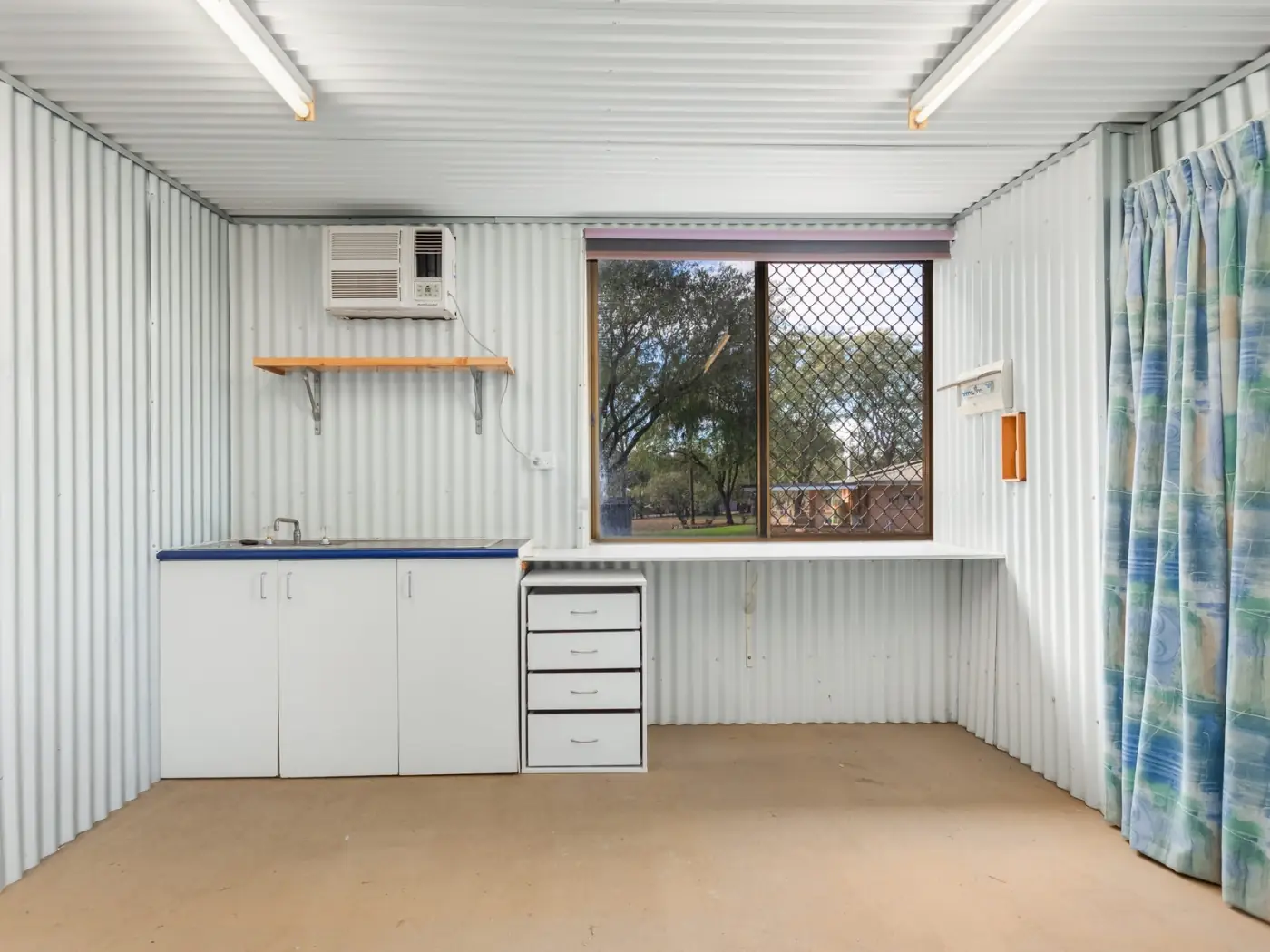Fitted interior of the detached multi-purpose shed